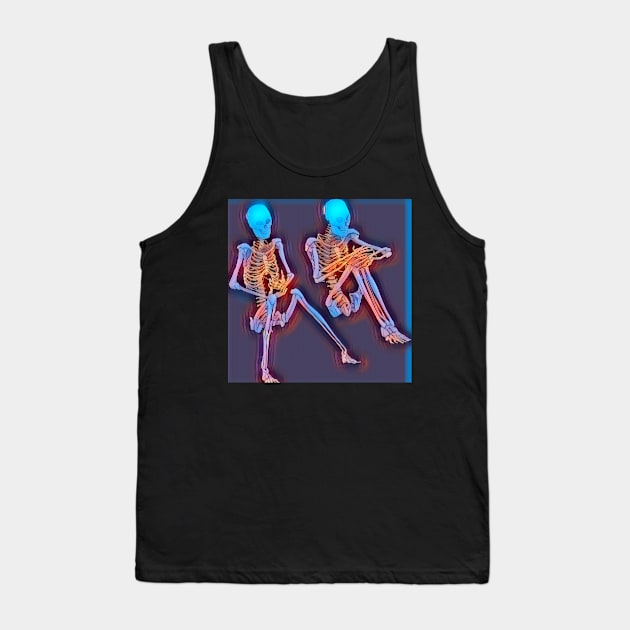 Gossiping skeletons Tank Top by OdllyWeird